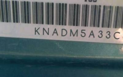 VIN prefix KNADM5A33C60