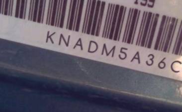 VIN prefix KNADM5A36C60