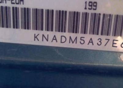 VIN prefix KNADM5A37E64