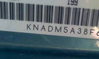 VIN prefix KNADM5A38F65