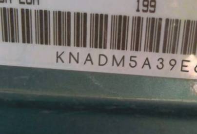 VIN prefix KNADM5A39E63