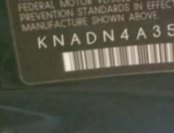 VIN prefix KNADN4A35G66