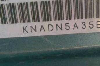 VIN prefix KNADN5A35E63