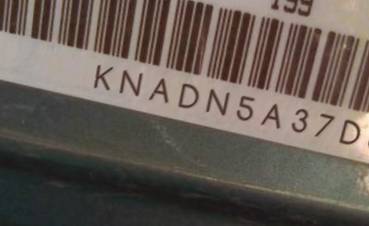 VIN prefix KNADN5A37D61