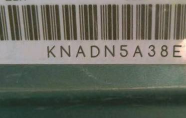 VIN prefix KNADN5A38E64