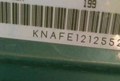 VIN prefix KNAFE1212552