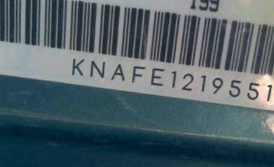 VIN prefix KNAFE1219551