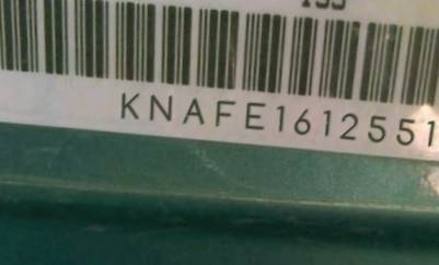 VIN prefix KNAFE1612551