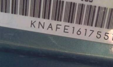 VIN prefix KNAFE1617551