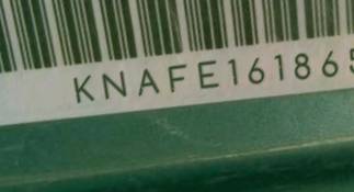 VIN prefix KNAFE1618653