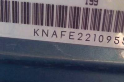 VIN prefix KNAFE2210955