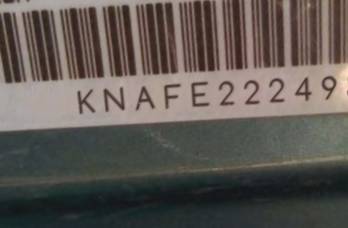 VIN prefix KNAFE2224956