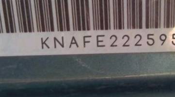 VIN prefix KNAFE2225955