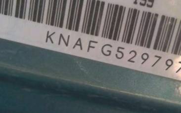 VIN prefix KNAFG5297972
