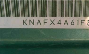 VIN prefix KNAFX4A61F52