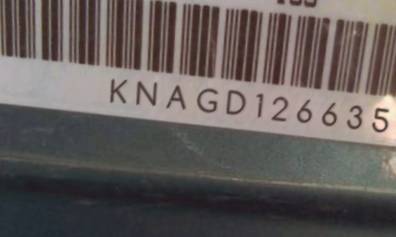 VIN prefix KNAGD1266351