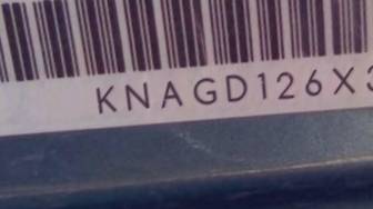 VIN prefix KNAGD126X352