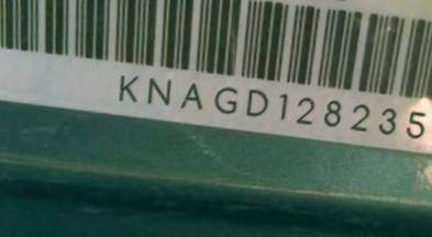 VIN prefix KNAGD1282351