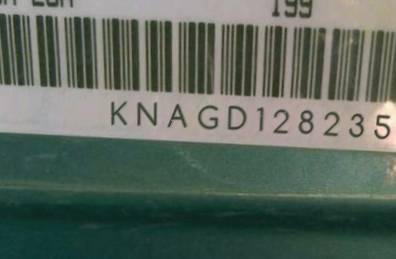 VIN prefix KNAGD1282352