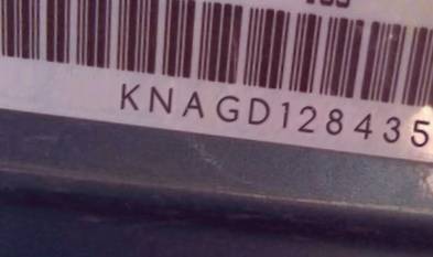 VIN prefix KNAGD1284351