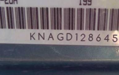 VIN prefix KNAGD1286453