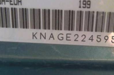 VIN prefix KNAGE2245952