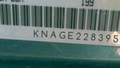 VIN prefix KNAGE2283953