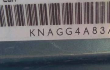 VIN prefix KNAGG4A83A53