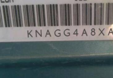 VIN prefix KNAGG4A8XA54