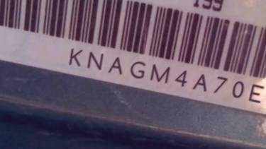 VIN prefix KNAGM4A70E54