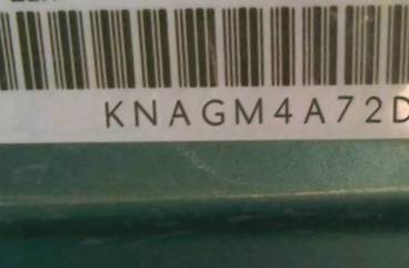 VIN prefix KNAGM4A72D53