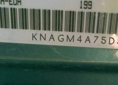 VIN prefix KNAGM4A75D53