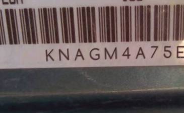 VIN prefix KNAGM4A75E54