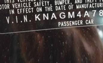 VIN prefix KNAGM4A78B51