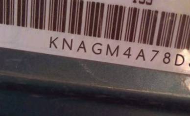 VIN prefix KNAGM4A78D54
