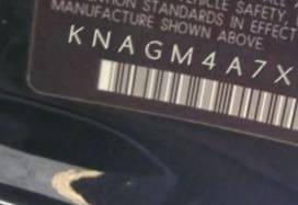 VIN prefix KNAGM4A7XD52