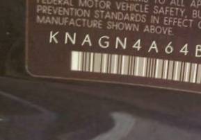 VIN prefix KNAGN4A64B51