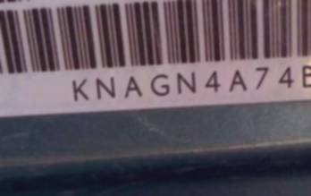 VIN prefix KNAGN4A74B50