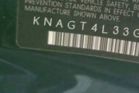 VIN prefix KNAGT4L33G50