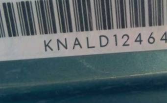 VIN prefix KNALD1246450