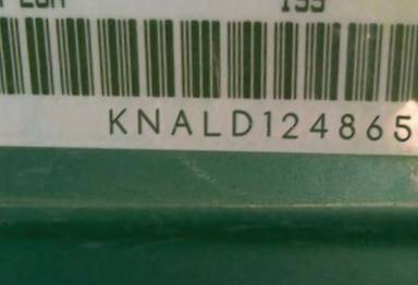 VIN prefix KNALD1248651