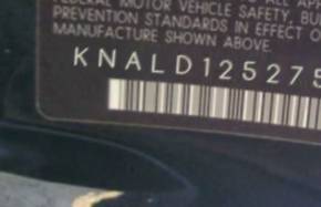 VIN prefix KNALD1252751