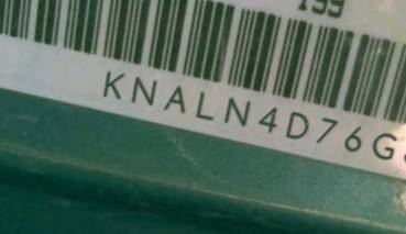 VIN prefix KNALN4D76G52
