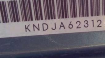 VIN prefix KNDJA6231251