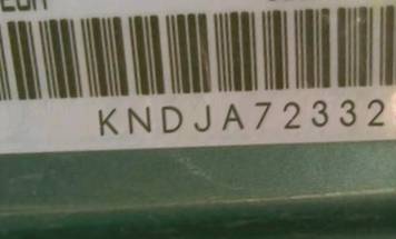 VIN prefix KNDJA7233251
