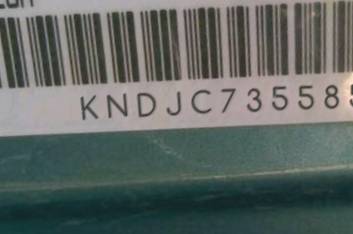 VIN prefix KNDJC7355857