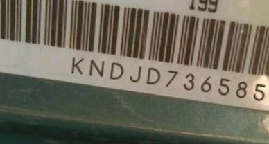 VIN prefix KNDJD7365858