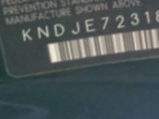 VIN prefix KNDJE7231875
