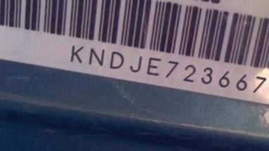 VIN prefix KNDJE7236671