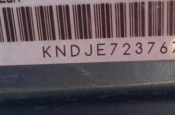VIN prefix KNDJE7237672
